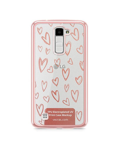 LG K10 TPU Electroplated Case Design Mock-up