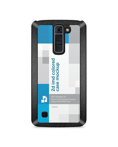 LG K7 2d IMD Colored Mobile Case Design Mockup 2016