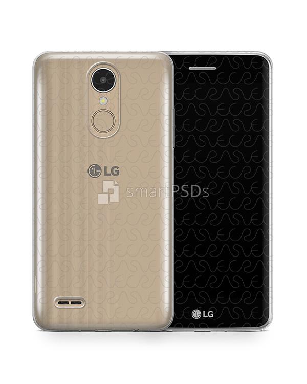 LG K8 2017 UV TPU Clear Case Design Mockup 2017