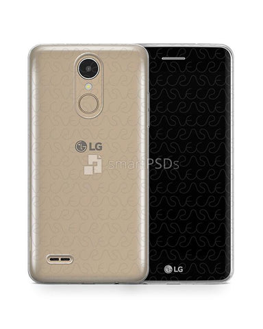 LG K8 2017 UV TPU Clear Case Design Mockup