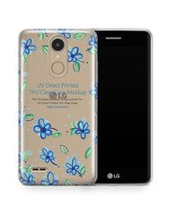 LG K8 2017 UV TPU Clear Case Design Mockup 2017