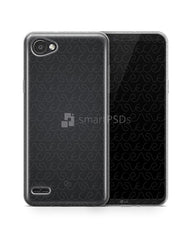 LG Q6 UV TPU Clear Case Design Mockup