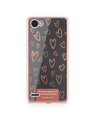 LG Q6 TPU Electroplated Case Design Mock-up 2017