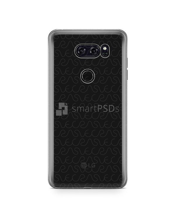 LG V30 UV PC Clear Case Mockup 2017