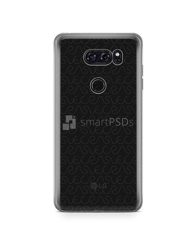 LG V30 UV PC Clear Case Mockup 2017