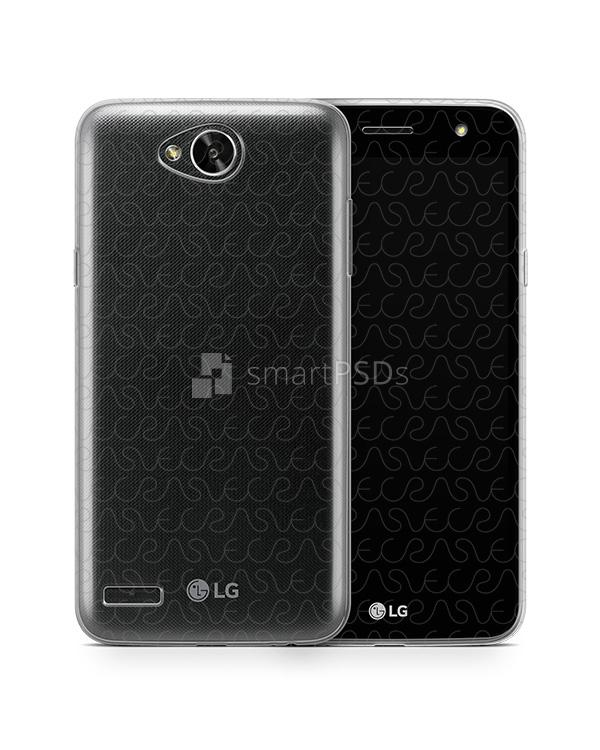 LG X Power 2 UV TPU Clear Case Design Mockup