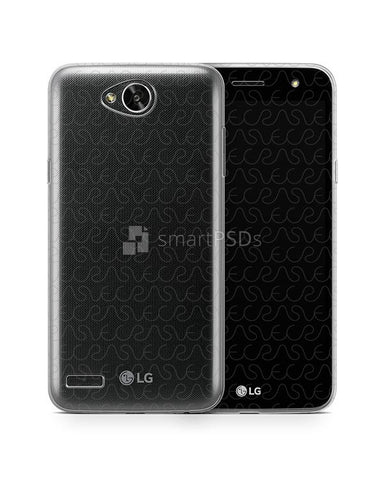 LG X Power 2 UV TPU Clear Case Design Mockup