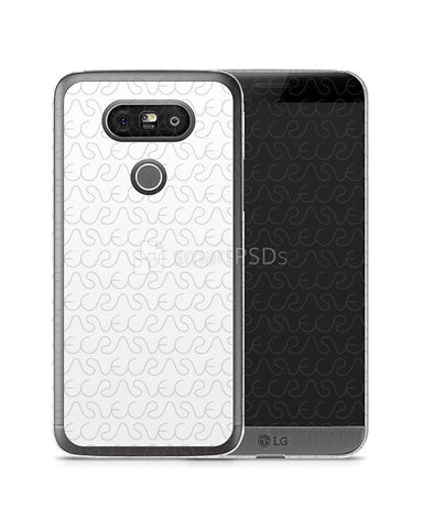 LG G5 2d Clear Mobile Case Design Mockup 2016