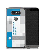 LG G5 2d Clear Mobile Case Design Mockup 2016