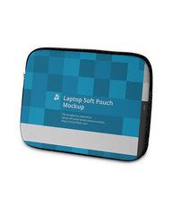 Sublimation Neoprene Laptop Sleeve Pouch Mockup - 4 Views