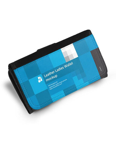 Leather Ladies Wallet for Sublimation Print Mockup - 6 Views