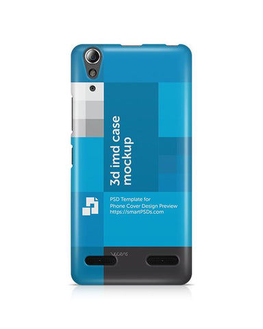 Lenovo A6000 3d IMD Mobile Case Design Mockup 2015