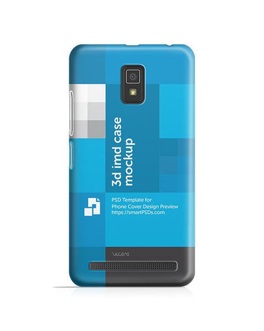 Lenovo A6600 3d IMD Mobile Case Design mockup