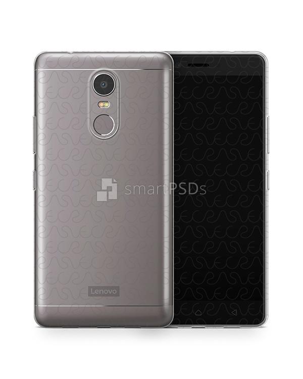 Lenovo K6 Note UV TPU Clear Case Design Mockup