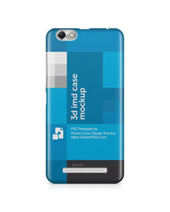 Lenovo Vibe C 3d IMD Mobile Case Design Mockup 2016