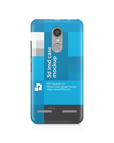 Lenovo Vibe K6 3d IMD Mobile Case Design Mockup 2016