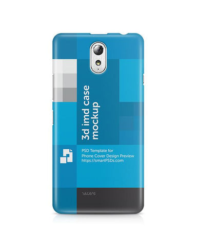 Lenovo Vibe P1M 3d IMD Mobile Case Design Mockup 2015