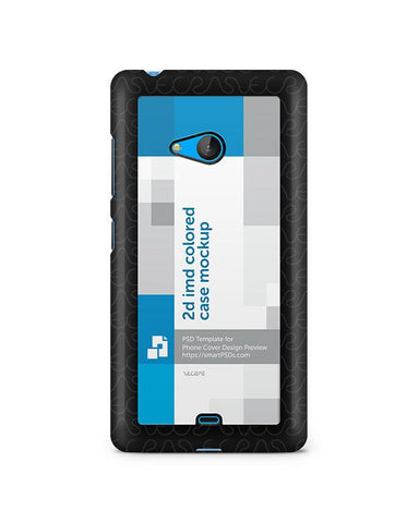 Microsoft Lumia 540 2d IMD Colored Mobile Case Design Mockup 2015