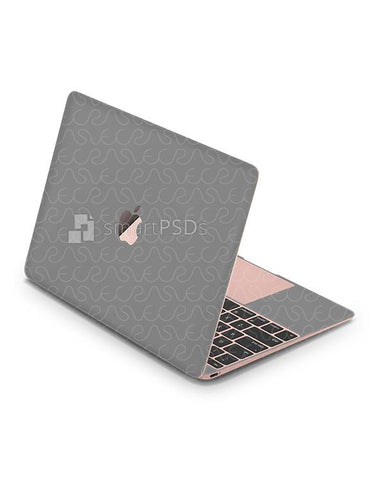 Apple MacBook 12-inch Vinyl Skin Design Mockup 2017