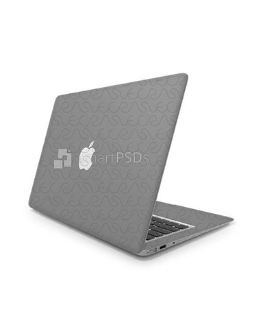 MacBook Air 11-13inch Vinyl Skin Design Mockup 2017 (4 views)
