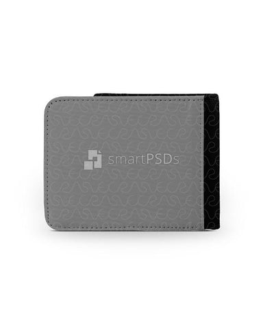 Sublimation Mens Leather Wallet Mockup - 6 Views