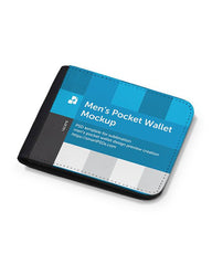 Sublimation Mens Leather Wallet Mockup - 6 Views