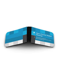 Sublimation Mens Leather Wallet Mockup - 6 Views