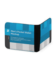 Sublimation Mens Leather Wallet Mockup - 6 Views