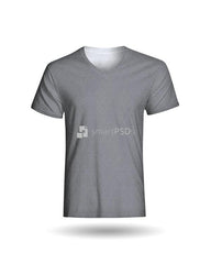 Men V-Neck T-Shirt Sublimation Mockup Front View