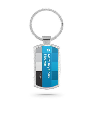 Metal Key Chain Mockup for Sublimation Design Preview