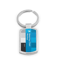 Metal Key Chain Mockup for Sublimation Design Preview