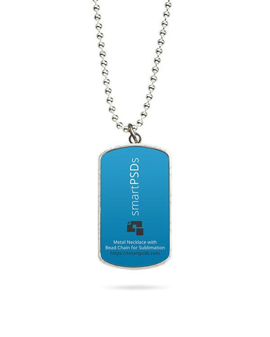 Gi Metal Necklace Design Mockup