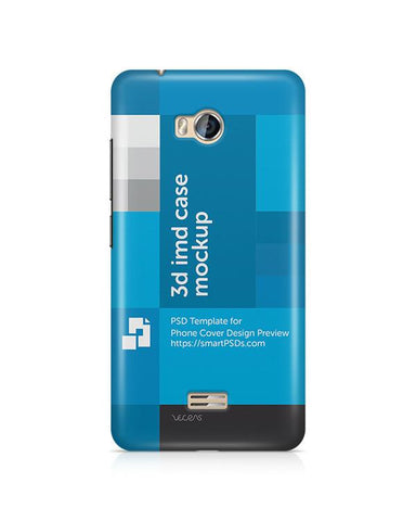 Micromax Bolt Q336 3d IMD Mobile Case Design Mockup 2015