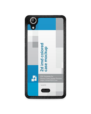 Micromax Canvas Selfie Lens Q345 2d IMD Colored Mobile Case Design Mockup 2015