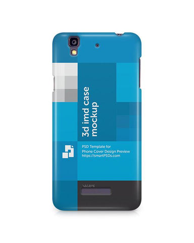 Micromax Yureka 3d IMD Mobile Case Design Mockup 2015