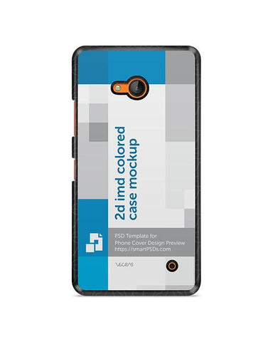 Microsoft Lumia 640 2d IMD Colored Mobile Case Design Mockup 2015