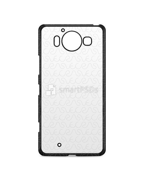 Microsoft Lumia 950 2d IMD Colored Mobile Case Design Mockup 2015