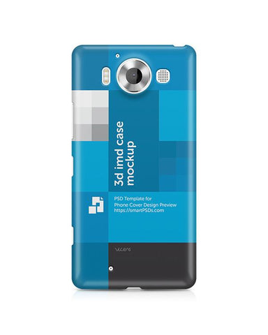 Microsoft Lumia 950 3d IMD Mobile Case Design Mockup 2015
