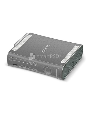 Xbox 360 Original Console Vinyl Skin Design Template 2 Views