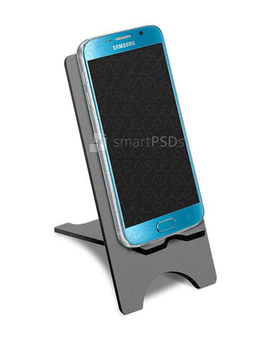 Mobile Tablet Flat Top Stand Small Mockup for Sublimation Preview design