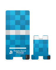 Acrylic Mobile Display Stand Design Mockup - 2 Views