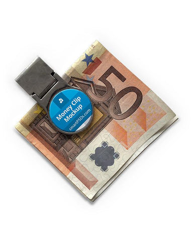 Money Clip Mockup for Sublimation Design Preview