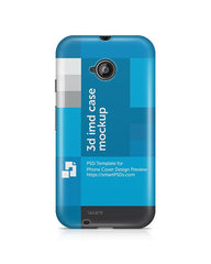 Motorola Moto E2 3d IMD Mobile Case Design Mockup 2015