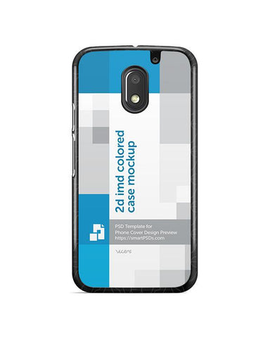 Motorola Moto E3 2d IMD Colored Mobile Case Design Mockup 2016