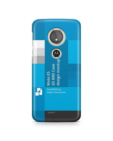 Moto E5 3d IMD Case Design Mockup 2018