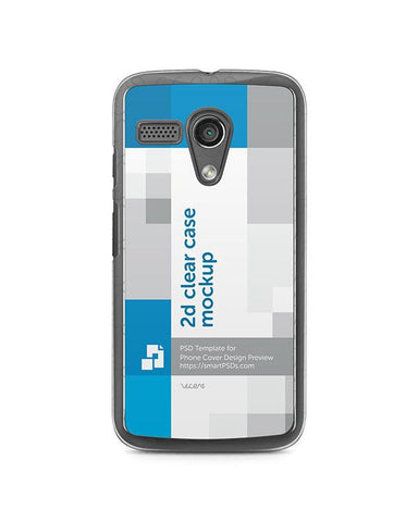 Motorola Moto G 2d Clear Mobile Case Design Mockup 2014