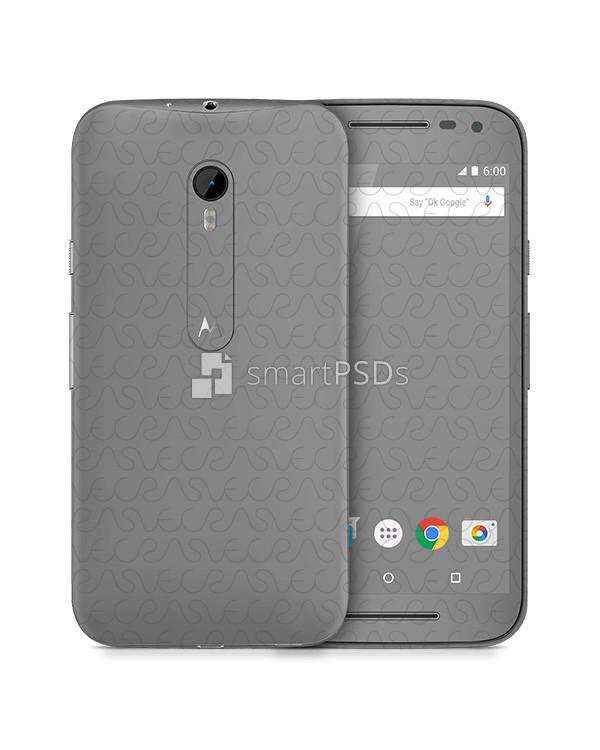 Moto G3 Mobile Skin Design Template