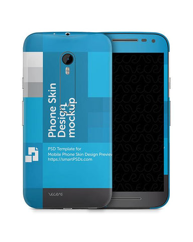 Motorola Moto G3 Mobile Skin Design Template