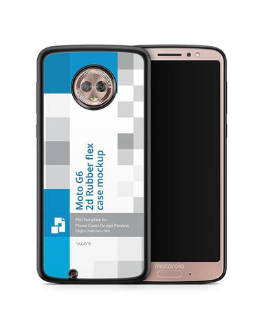 Moto G6 2d RubberFlex Case Design Mockup 2018