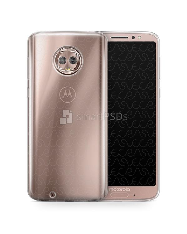 Motorola G6 UV TPU Clear Case Design Mockup 2018